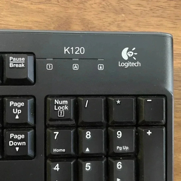 Logitech K120 920-002851 Wired Keyboard Black Tested Working - Picture 3 of 6